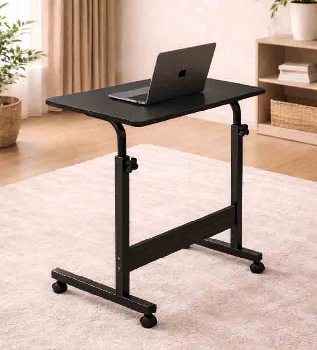 Single Layer Adjustable Table Black